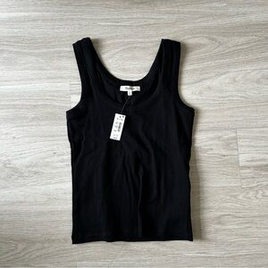 NWT Madewell Black Scoop Neck Tank